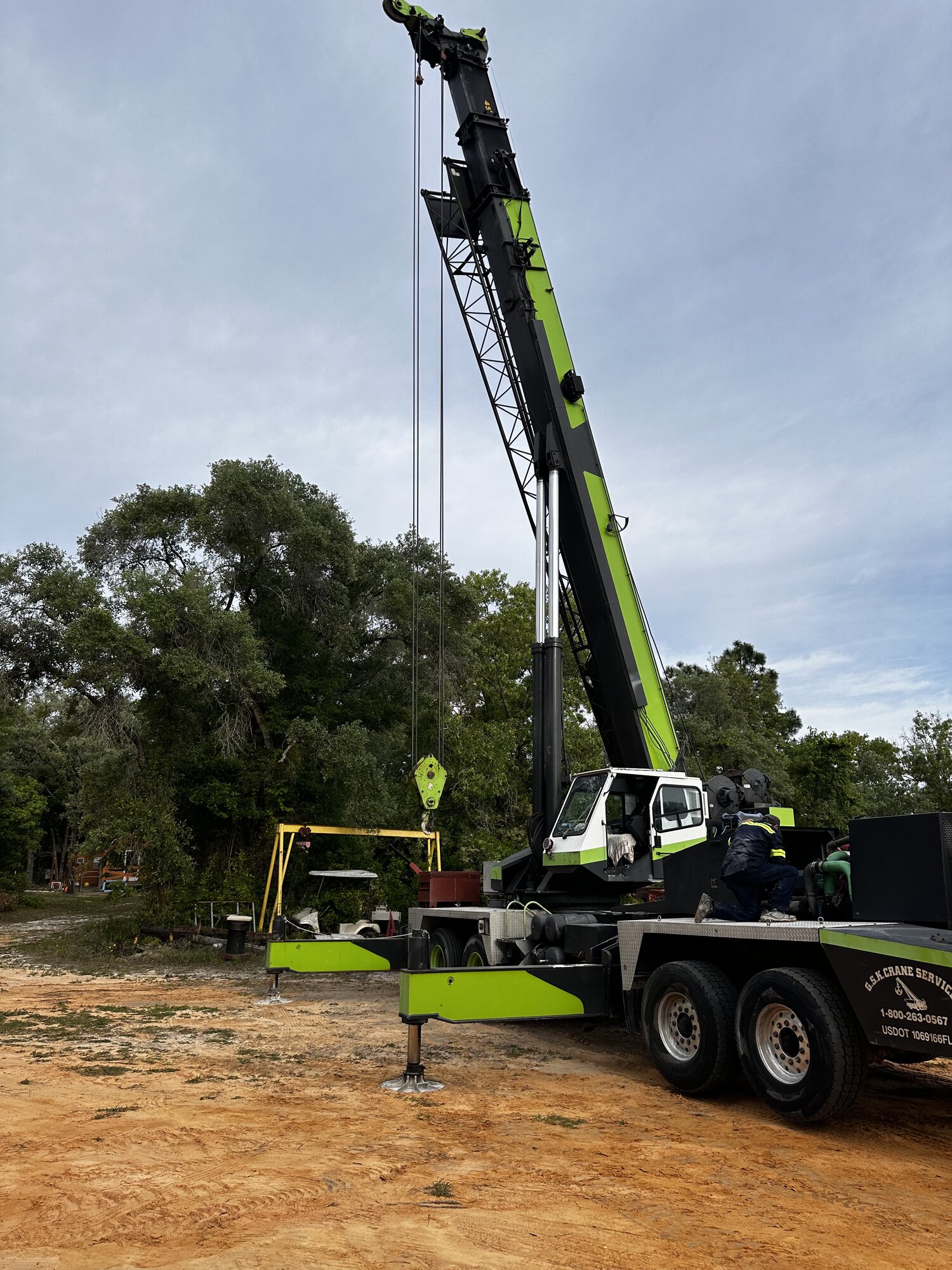Crane at jobsite