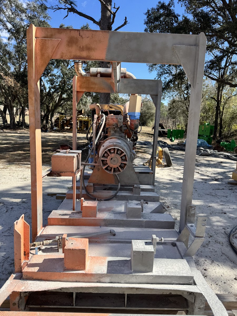 Jet pump unit during restoration, primed frame