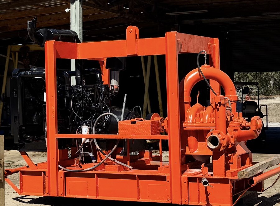 Jet pump unit fully restored and repainted