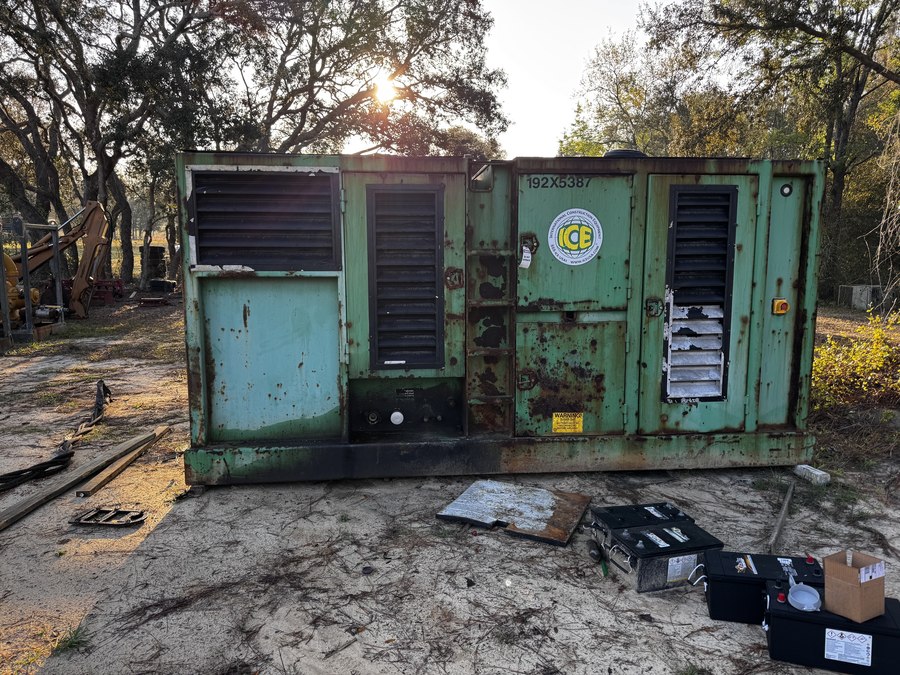 Power pack before restoration, worn and faded