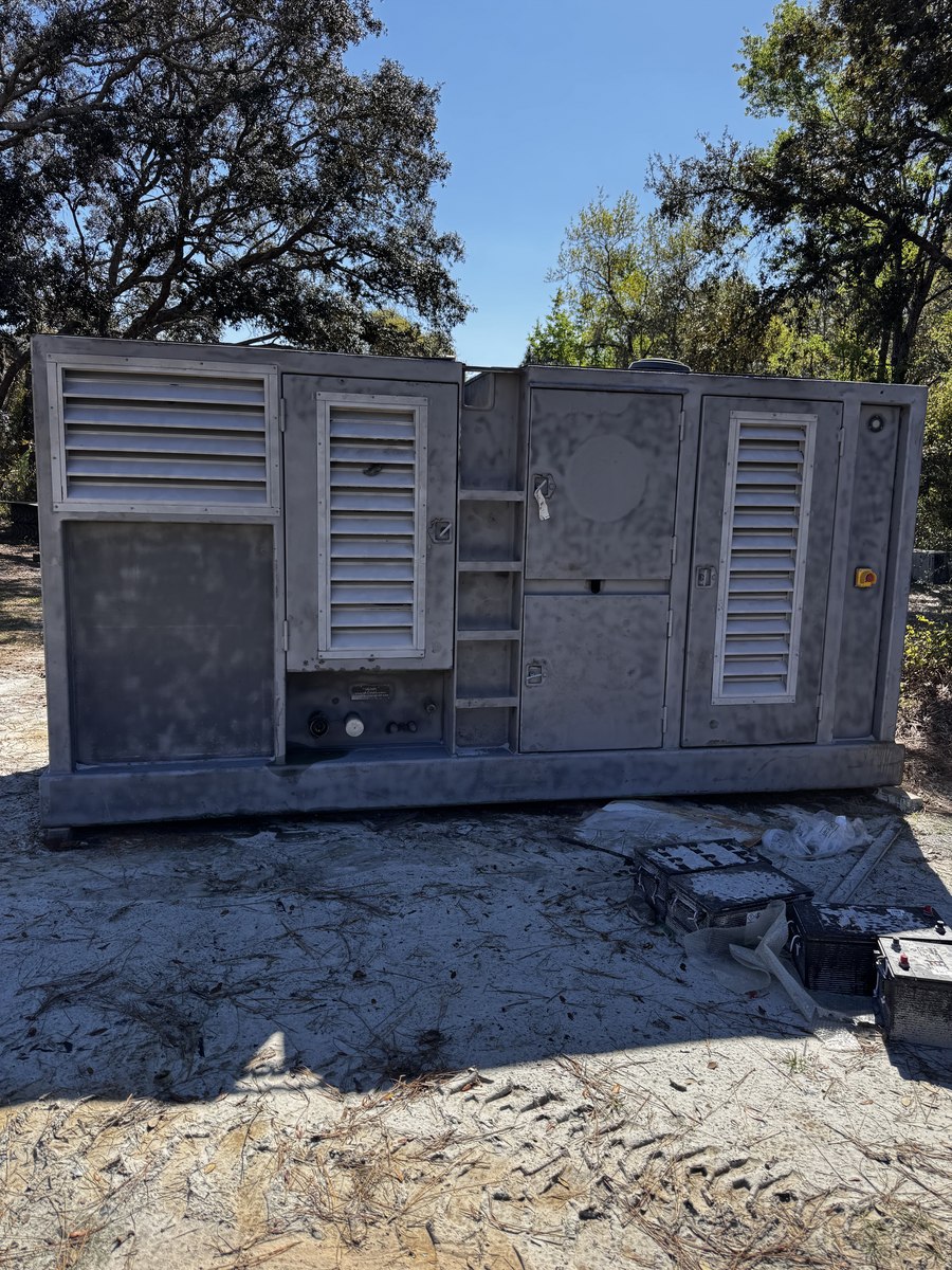 Power pack mid-restoration, sandblasted to bare metal
